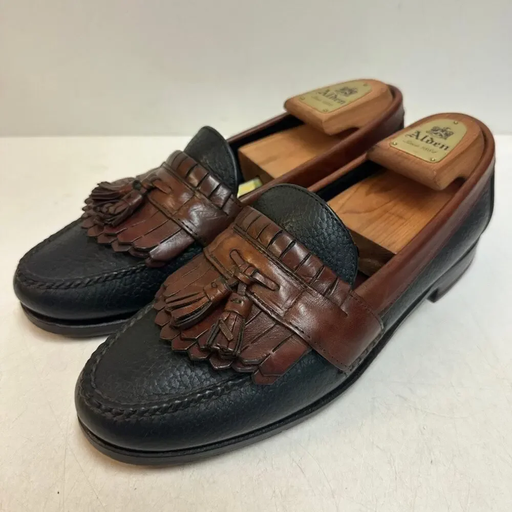 NEW HEELS Rancourt & Co x H S Trask Handsewn Tassel Kiltie Loafer Moc USA 9.5 D